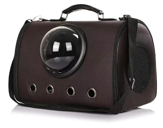 Transparent Portable PU Rainproof Pet Bag