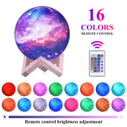 3D Starry Sky Light, Painted Light, Creative Night Light, Novelty Table Lamp, Rechargeable, Remote Control