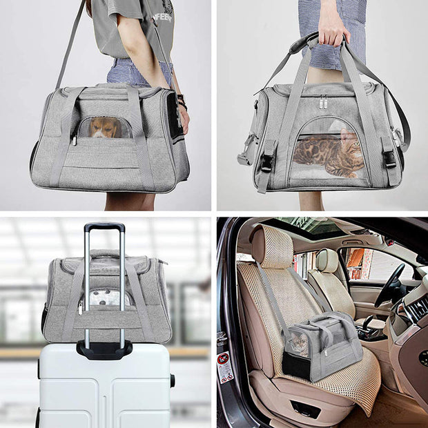 Pet Bag, Portable Pet Backpack, Dog & Cat Outing Bag, Cross-body Pet Bag