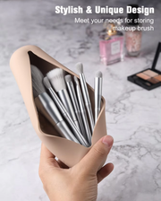 Silicone Travel Makeup Brush Case, Dust proof and Environmental Friendly