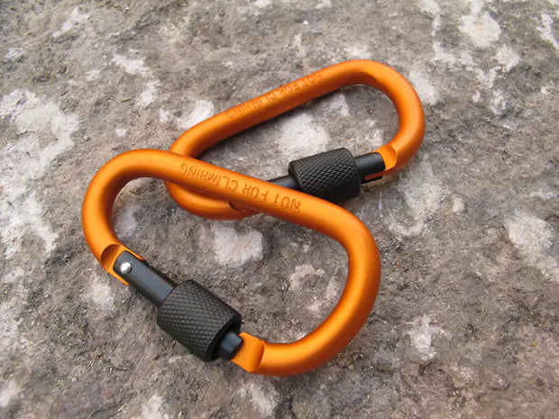 Carabiner Keychain and Backpack Bottle Clip
