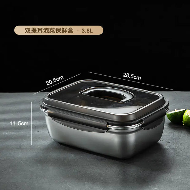 304 Stainless Steel Sealed Food Storage Container