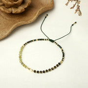 Natural Stone Bead Woven Bracelet for Women