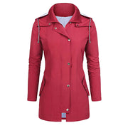 Chic Slim-Fit Women's Rain Jacket