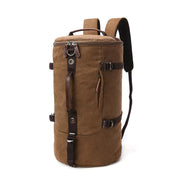 Large-Capacity Cylindrical Shoulder Bag for Travel