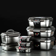 304 Stainless Steel Sealed Food Storage Container