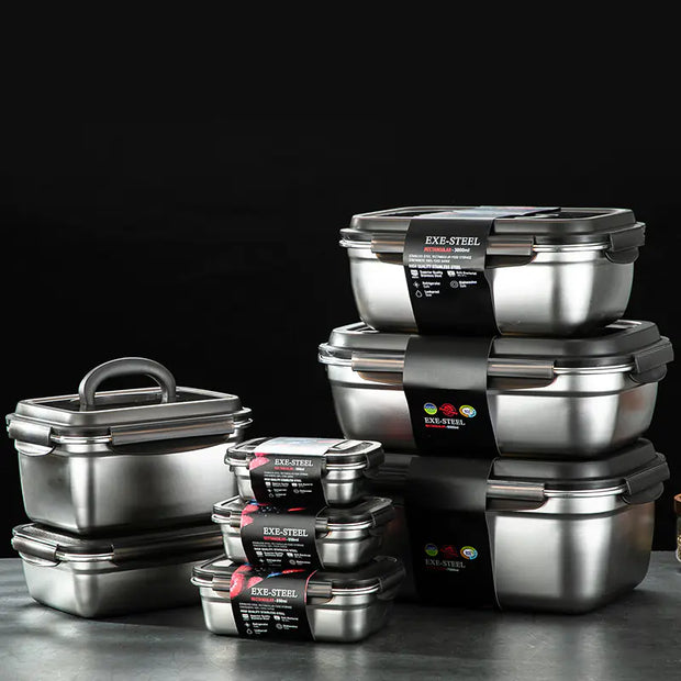 304 Stainless Steel Sealed Food Storage Container