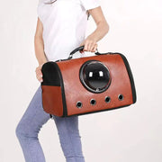 Transparent Portable PU Rainproof Pet Bag