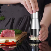 Multi-functional stainless steel pat knife, Garlic mashing, Vegetable cutter, Pressing chopper