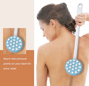 Long Handle Bath Brush with Lotion Applicator & Massager