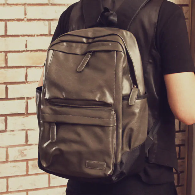 Urban Trek Leather Backpack