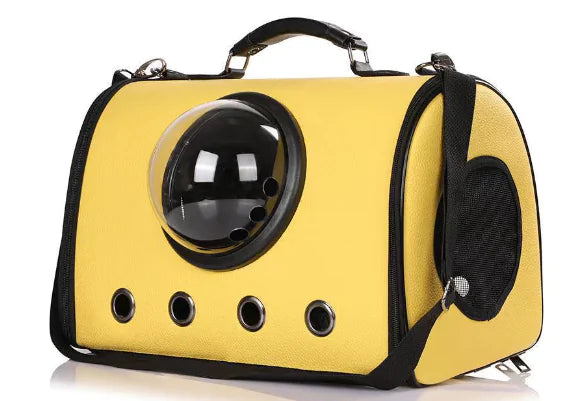 Transparent Portable PU Rainproof Pet Bag