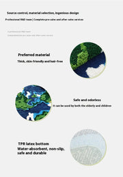 Flocking Bathroom Mat, Bedroom Tufting