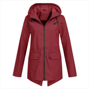 Windbreaker Zipper Hooded Lightweight Outdoor Windproof Jacket Thin Outdoor Jacket Women