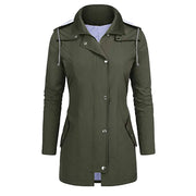 Chic Slim-Fit Women's Rain Jacket