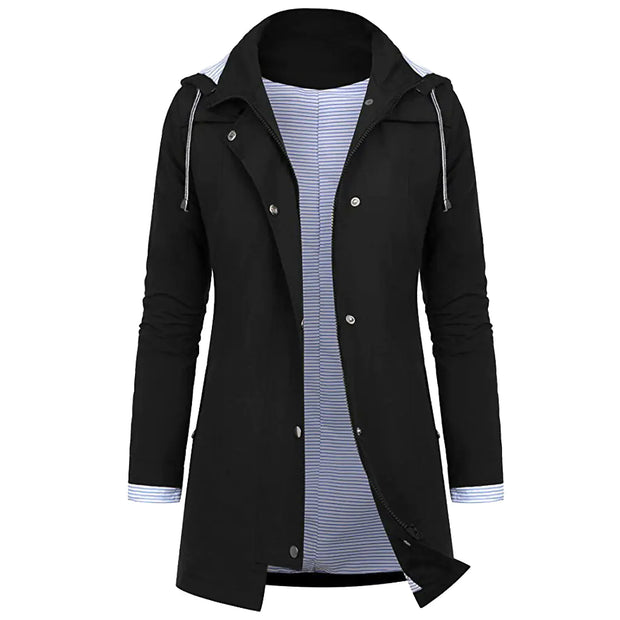 Chic Slim-Fit Women's Rain Jacket