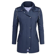 Chic Slim-Fit Women's Rain Jacket