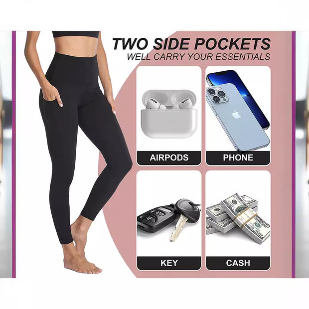 Women's yoga leggings (with pocket) high waist