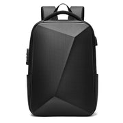 Multi-functional hard shell backpack for men