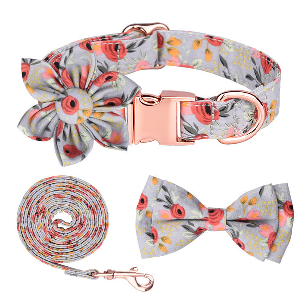 Most popular floral pattern pet collar, collar for dogs and cats