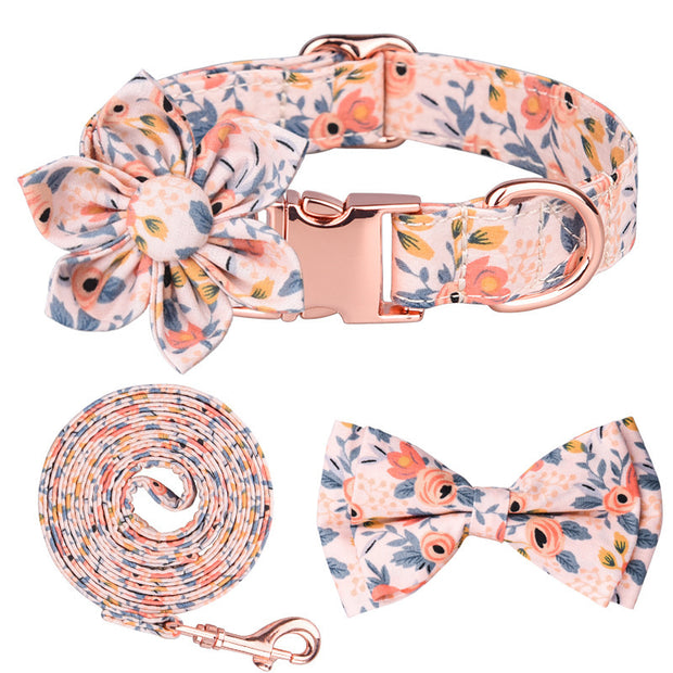 Most popular floral pattern pet collar, collar for dogs and cats