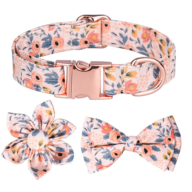 Most popular floral pattern pet collar, collar for dogs and cats