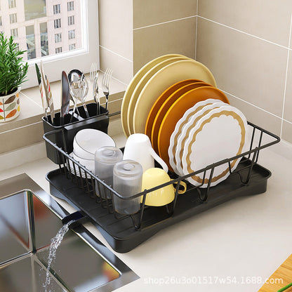 Kitchen bowl & dish rack, drain basket