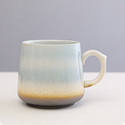 Ceramic coffee mug with large capacity, gift for coffee lover.