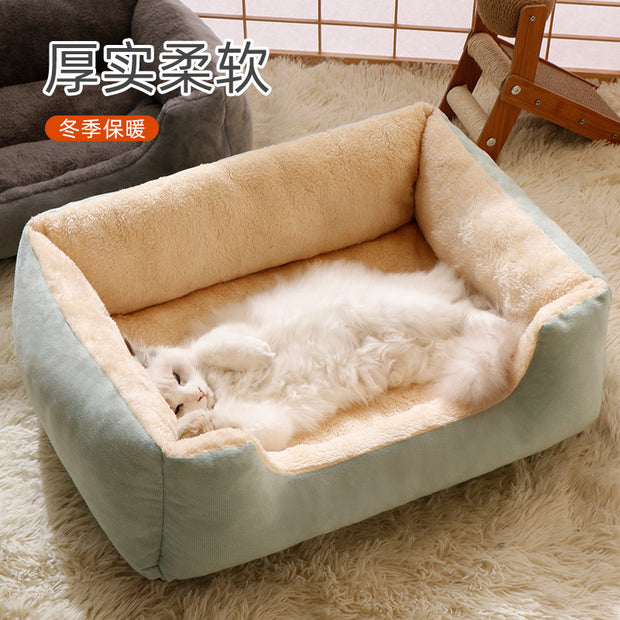 Winter Pet Bed, Suitable for Cats and Small/Medium Dogs, Washable and bite resistant.