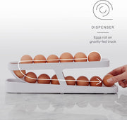 Refrigerator Egg Dispenser, Egg storage, Egg Roll-down