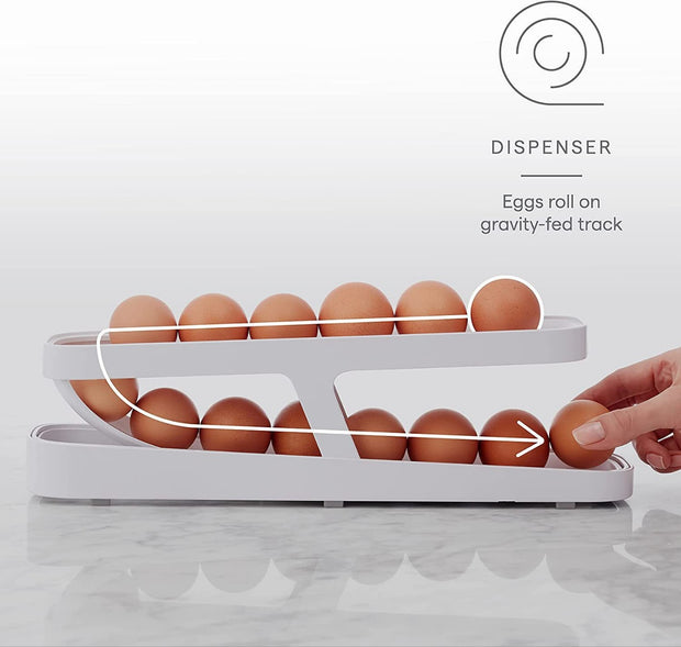 Refrigerator Egg Dispenser, Egg storage, Egg Roll-down