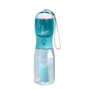 New! Three-in-one Pet Water Bottle, Portable - Pet Water Bottle with Cup, Food Container & Poop Bag Dispenser