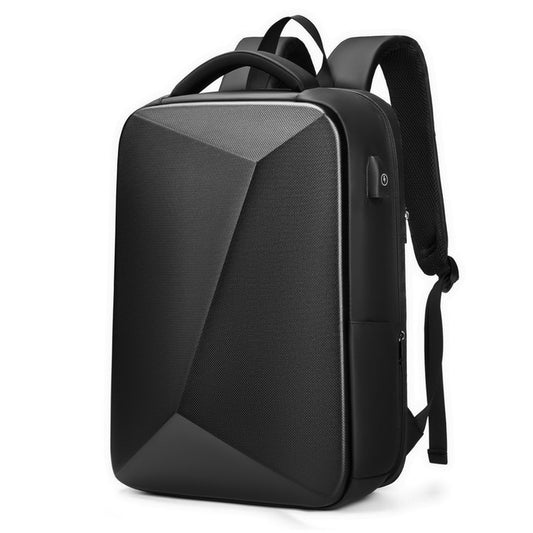 Multi-functional hard shell backpack for men