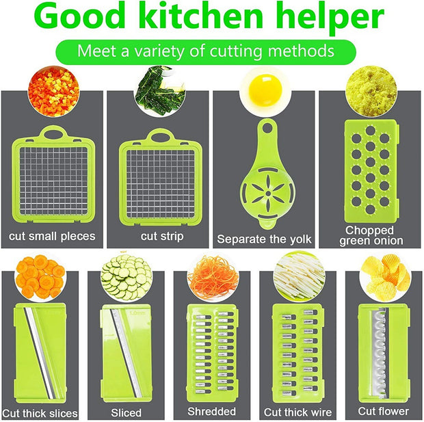 Multi-functional kitchen vegetable cutter