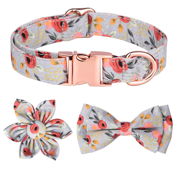 Most popular floral pattern pet collar, collar for dogs and cats