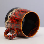 Ceramic coffee mug with large capacity, gift for coffee lover.