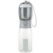 New! Three-in-one Pet Water Bottle, Portable - Pet Water Bottle with Cup, Food Container & Poop Bag Dispenser