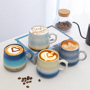 Ceramic coffee mug with large capacity, gift for coffee lover.