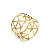 Metal Hollow Triangle Napkin Rings