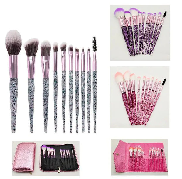 10-Piece Makeup Brush Set for Beauty and Blending