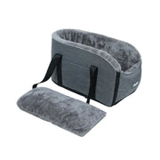 pet car seat bed travel carrier with safety belt