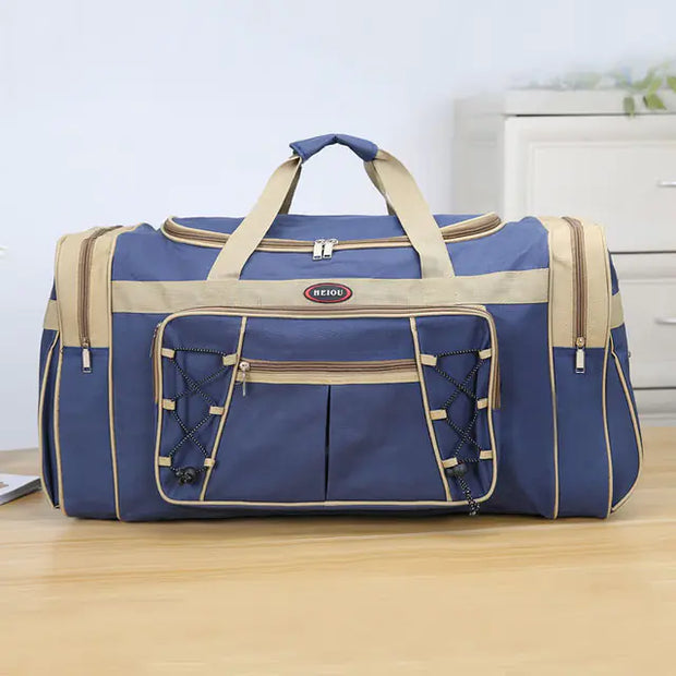 Large Waterproof Nylon Duffle Gym Bag for Travel