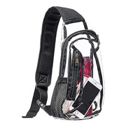 Transparent PVC Shoulder Messenger Bag for Travel