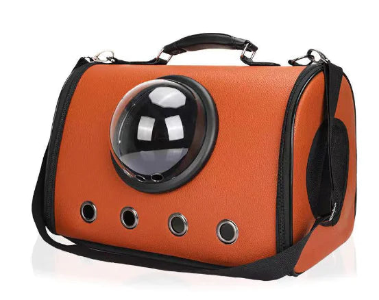 Transparent Portable PU Rainproof Pet Bag