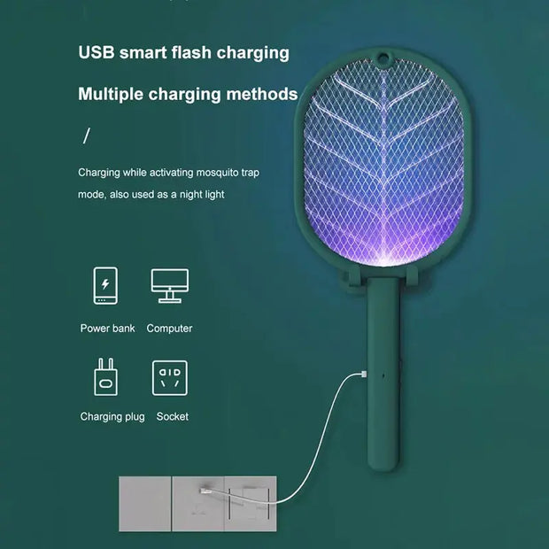 USB Rechargeable Electric Mosquito Killer Swatter