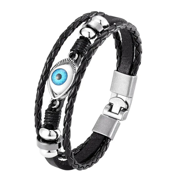 Multi-Layer Evil Eye Bracelet