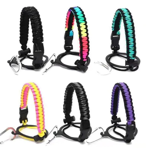 Water Bottle Lanyard with Universal Handle and Clip