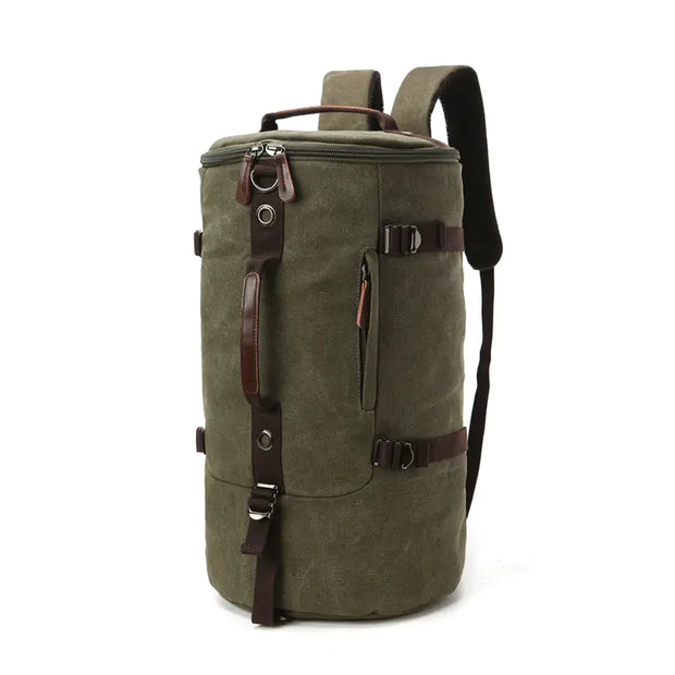 Large-Capacity Cylindrical Shoulder Bag for Travel