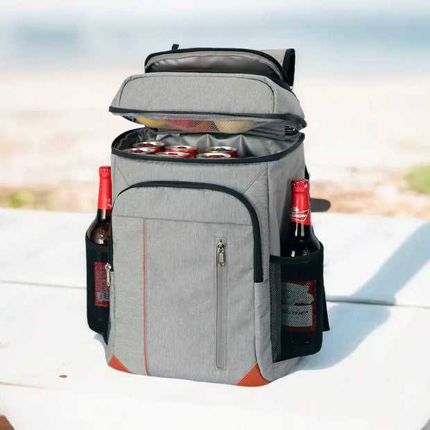 Large Capacity Insulated Backpack for Outdoor Picnics