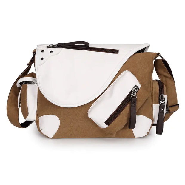 Men's Canvas Crossbody Shoulder Bag for Travel